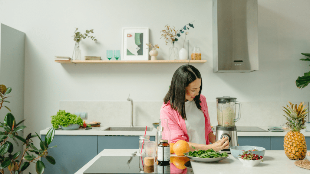 Mom preparing food