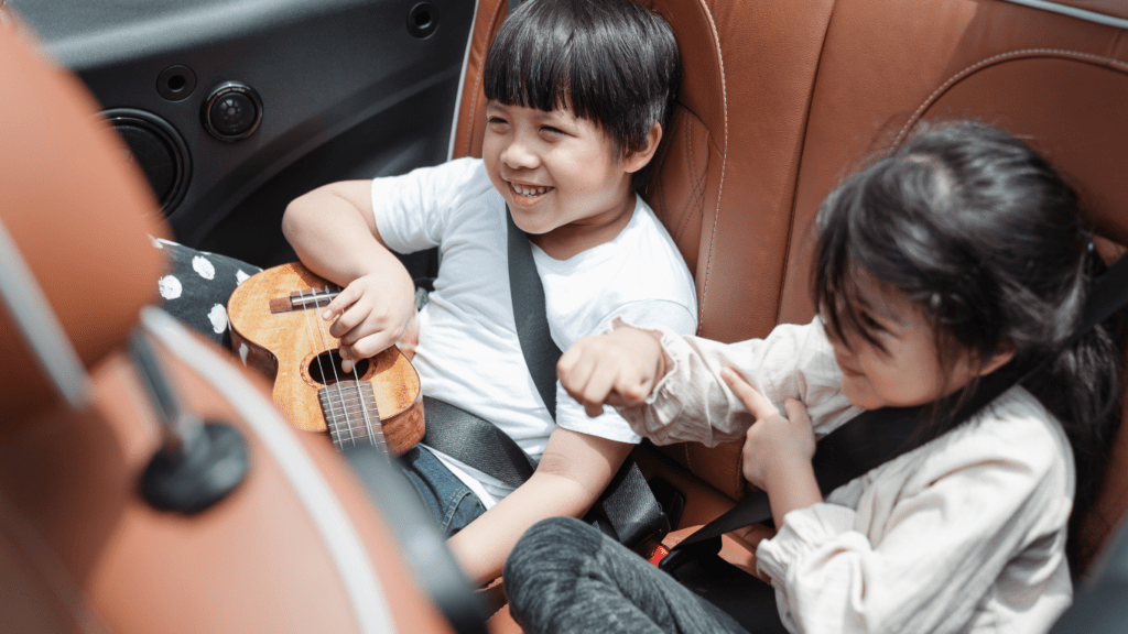 Kids in inside the Car