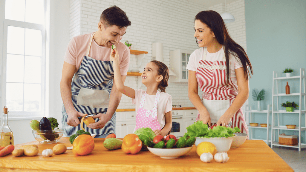 Family Preparing Meal