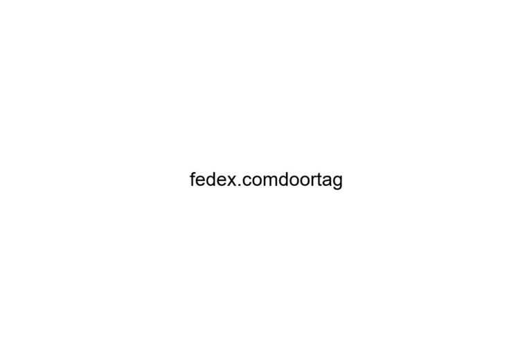 fedex comdoortag