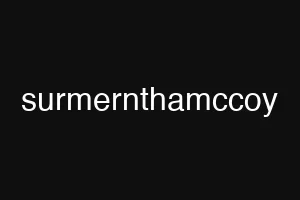 surmernthamccoy