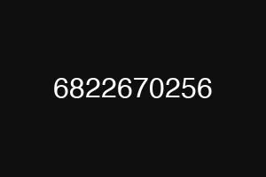 6822670256
